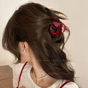 Kẹp Tóc Hình Cá Mập Nửa Đuôi Cao Kiểu Dáng Mới Kẹp Tóc Hình Quả Bí Ngô Kẹp Tóc Cố Định Kiểu Đuôi Ngựa Cao Phụ Kiện Tóc Đơn Giản