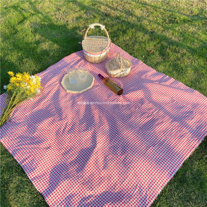 Bạt Picnic Cotton Lanh Màu Đỏ Cam Tím Xanh Lá Cây Họa Tiết Vuông Ngoài Trời Chụp Ảnh Phong Cách Đồng Quê Dùng Để Treo Tường
