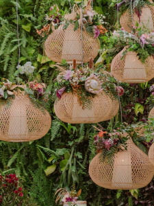 SANGEJIANGREN | Vintage Rattan Pendant Light Southeast Asian Japandi Style