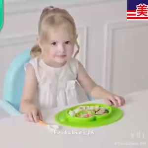 Baby Kids Toddler Feeding Mat Silicon Plate BPA Free