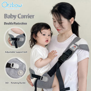 Orzbow Child Waist Stool with Waist Protection Baby Carrier Summer Breathable Front-carry Baby Carrier Adjustable