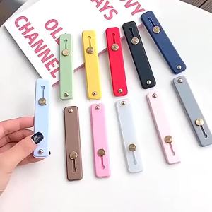 2 Chiếc Dây Đeo Tay Đa Năng Màu Trơn Giá Đỡ Điện Thoại Di Động Giá Đỡ Ngón Tay Dành Cho iPhone Kiểu Kéo Đẩy Giá Đỡ Đế Điện Thoại