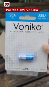 Combo 5 vỉ pin A23  / 23A Voniko Ultra Alkaline 12V dùng cho remote cửa cửa cuốn chống trộm