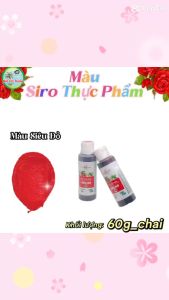( 1 CHAI 60G ) MÀU SIRO THỰC PHẨM UNICORN_ MÀU SIÊU ĐỎ