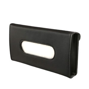 Easy Install Leather Sun Visor Mount Tissue Box Convenient One Hand Paper Extraction Storage Pouch Interior Modification Parts