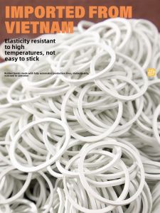 White High Elasticity Disposable Rubber Bands Office Binding Tape Latex Rings Rubber Elastic Bands for Storage And Organization