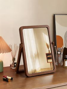OYIla | Desk-Sized Wooden Frame Foldable Hanging HD Mirror