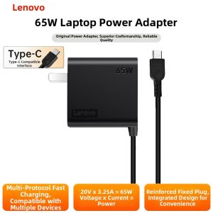 Lenovo | Original 65W USB-C Charger Adapter 20V 3.25A