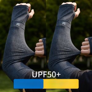 MiiOW | Tay áo chống nắng bằng lụa băng MiiOW dành cho nam mùa hè chống tia UV khi lái xe Tay áo mát mẻ khi đi xe đạp điện Tay áo chống nắng dài tay