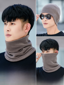ผ้าพันคอผู้ชายฤดูหนาวอบอุ่นเพิ่มกำมะหยี่เพิ่มความหนาขี่จักรยานกันลมกันหนาวป้องกันคอป้องกันหูป้องกันหูปกมัลติฟังก์ชั่หญิง
