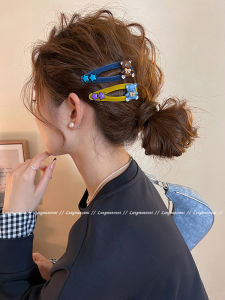Velvet Bear Star Hair Clips Womens High-end Bangs Clips BB Clips 2025 New Side Hair Clips Cute Hair Accessories