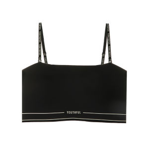 NEIZAIMIMA | Black Backless Sports Bra Anti-Slippage Thin Bra for Large Breasts
