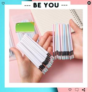 Set 10 Ruột Bút Vỏ Màu Pastel Mực Đen Ngòi Bút Thay Thế Bút Macaron 0.5mm Bút Bi Hoạt Hình - BEYOU