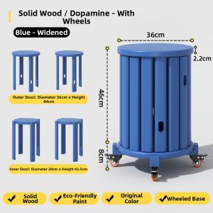 FWTDF | Stackable Sturdy Durable Colorful Round Stool