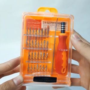 Obeng Set 32 in 1 & Pinset Model Kotak: Alat Multiguna untuk Elektronik