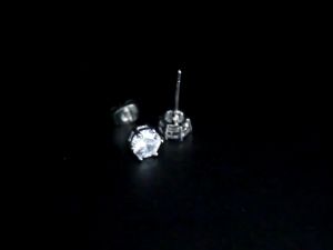 Bông tai nụ hột xoàn 6 chấu cẩn đá zircon cz giả kim cương hàng chất lượng tốt phụ kiện trang sức đẹp sang trọng top trend