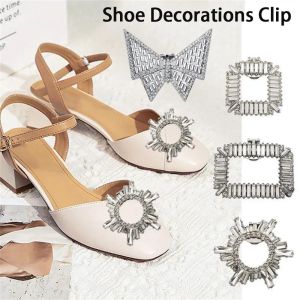 Nvodfn 1 cái kẹp trang trí Giày cao gót cô dâu đính đá Kẹp bướm khóa quyến rũ kẹp sáng bóng