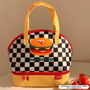 XINDONGXINGQIU | Double-layer Portable Insulated Lunch Bag