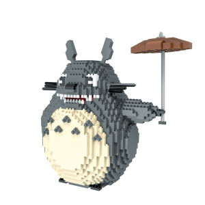 Chibi Character Totoro Gadget Educational Mini Figure Assembly Puzzle Toy