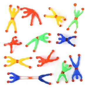 Sticky person wall climber rolling person wall climber toy window climber party gift Fidget toy color random