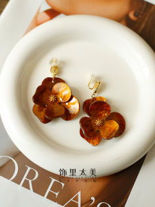 Autumn Winter Coffee Color Earrings: A Guide to French Lazy Style & No Piercing Jewelry