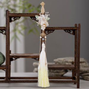 ชุดเดรสจีนโบราณสไตล์ย้อนยุคพร้อมเข็มขัดตกแต่งกระโปรงสั้นสำหรับผู้หญิง จี้ผมแบบอินเทรนด์จากยี่ห้อ XinYi