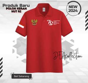 KAOS POLO HUT RI 79 TAHUN // KAOS POLO LOGO TERBARU 2024