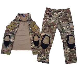 MC Sets Tactical Uniform Combat G3 Set Outdoor Hunting Gen3 Camouflage Shirt&Pants +PADS Kit Men Clothing Workwear Cargo Pants