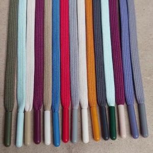Tali Sepatu Tali Celana Premium Polyester Flat Aglet Plastik