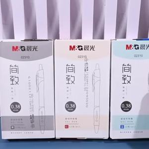 M&G | Bút Gel Bấm M&G 0.38MM Mực Đen Tay Cầm Mềm Mại Chất Lượng Cao Có Thể Thay Ruột Dành Cho Học Sinh Và Văn Phòng.