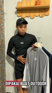 KLS Paket 4 PCS KAOS MANSET OLAHRAGA Pria Wanita LENGAN PANJANG BASELAYER Long Sleeve