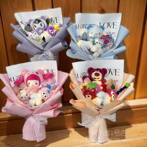 Graduation Gift Strawberry Bear Doll Cute Cinnamon Dog Toy Bouquet Ideal for Kids Girlfriend Mothers Day Birthday Present