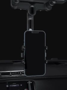 【SHOPLUS】New Rotatable and Retractable Car Phone Holder Windscreen Holder Multifunctional 360° Rearview Mirror Phone Holder for Car Car Mirror Clip Phone Holder I In-Car Rear View Mirror Mount GPS DVR 360 AM2001