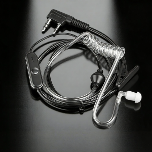 First | Transparent Air Tube Soft Earphone In-Ear Headset for Walkie-Talkie