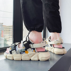 Mens Sandals Summer 2023 New Ins Fashionable Outdoor Mens Sports Driving Soft Bottom and Wear Resistance Vietnam Beach Sandals