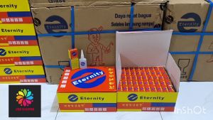 ISI 5 PCS LEM KOREA ETERNITY KECIL isi bersih 18gr isi kotor 24gr / LEM SETAN / LEM TETES CAIR / LEM SERBAGUNA / LEM SERBA GUNA / LEM POWER GLUE / LEM ALTECO ETERNITY ORIGINAL Kualitas Bagus & Cepat Kering