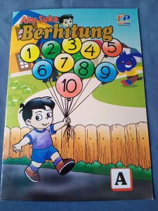 Buku berhitung jilid A untuk PAUD dan TK Uk besar