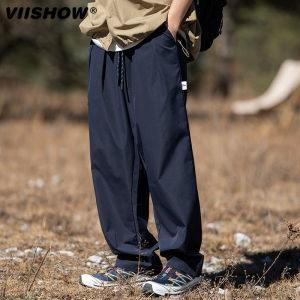 Quần Dài Công Sở Nam Phong Cách Nhật Bản Quần Dài Thường Ngày Quần Dài Ống Đứng Rộng Rãi Có Dây Rút Quần Dài Mùa Xuân Thu