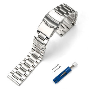 20 มม.22 มม.สายสแตนเลสสําหรับ Longines Master QUICK RELEASE พับหัวเข็มขัดสําหรับ Seiko Casio Universal นาฬิกา