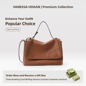 VANESSA HOGAN | Leather Office Bag Large Capacity Shoulder