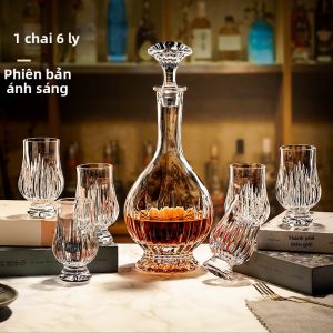 ZHUXI | Bộ Ly Rượu Whiskey Pha Lê Kiểu Châu Âu Tăng Hương