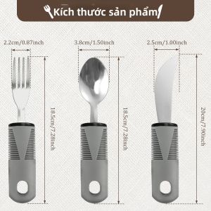Bộ Dao Dĩa Có Trọng Lượng Dành Cho Người Cao Tuổi Mắc Bệnh Parkinson Chống Rung Thìa Dĩa Thích Ứng Cho Người Yếu Tay
