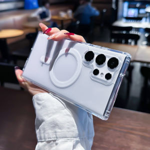 Vỏ Từ Tính Trong Suốt Chính Hãng Cho Samsung Galaxy S Series - Vỏ Magsafe Chống Nước Chống Trầy Xước Tương Thích Sạc Không Dây Cho S24/S23/S22/S25 Ultra Plus