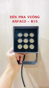 [Chính hãng] Đèn led pha vuông Anfaco 015-4W/6W/9W/12W lắp sân vườn quán coffee biệt thự nhà hàng