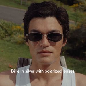 Sunnies Studios Billie (Rectangle Polarized Sunglasses Shades for Men and Women)