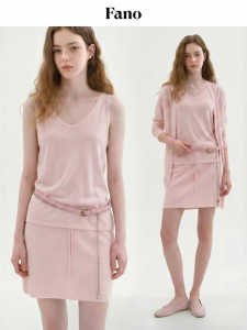 Fano | Bộ Quần Áo Knit Phong Cách Thư Giãn