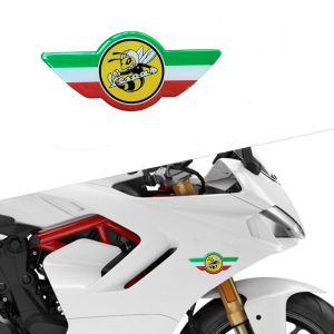 3D Resin Motorcycle car Front Fairing Decals Italy Yellow bee Sticker Case  Motorcycle body sticker