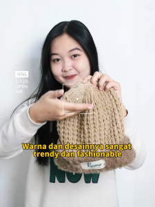 Ruimo Topi A-61 Kupluk Beanie BULU HALUS Terbaru Korean Style