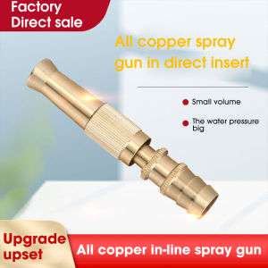 Adjustable Brass High Pressure Direct Squirt Water Gun Spray Garden Hose for Garden Car Floor Cleaning Spray Sprinkler