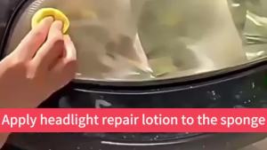 Car Headlight Restoration Polishing Kits Headlamp Scratch Remover Repair Cleaning Paste Remove Oxidation Headlight Polish Liquid